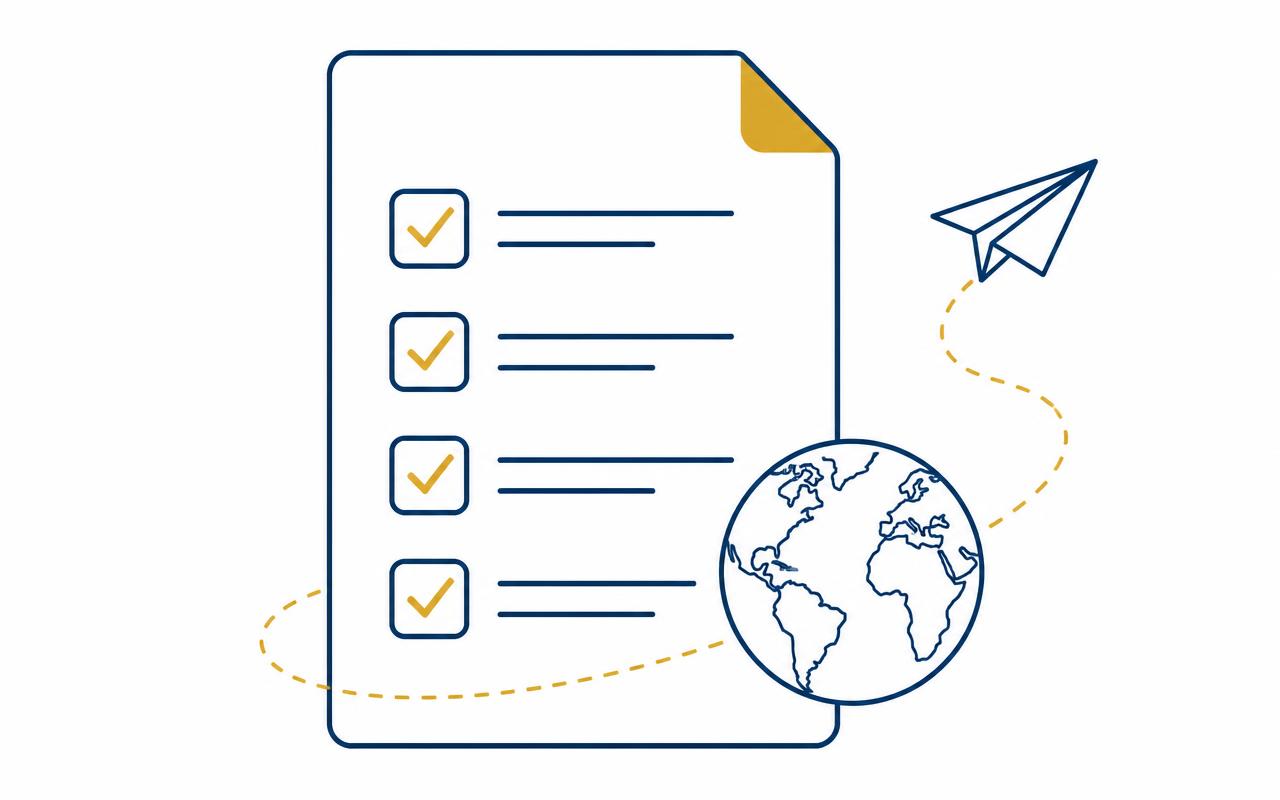 International Shipping Checklist Showing Customs Steps Before A Parcel Departs